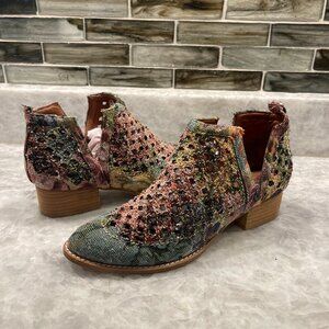Jeffrey Campbell floral Taggart Booties - size 9